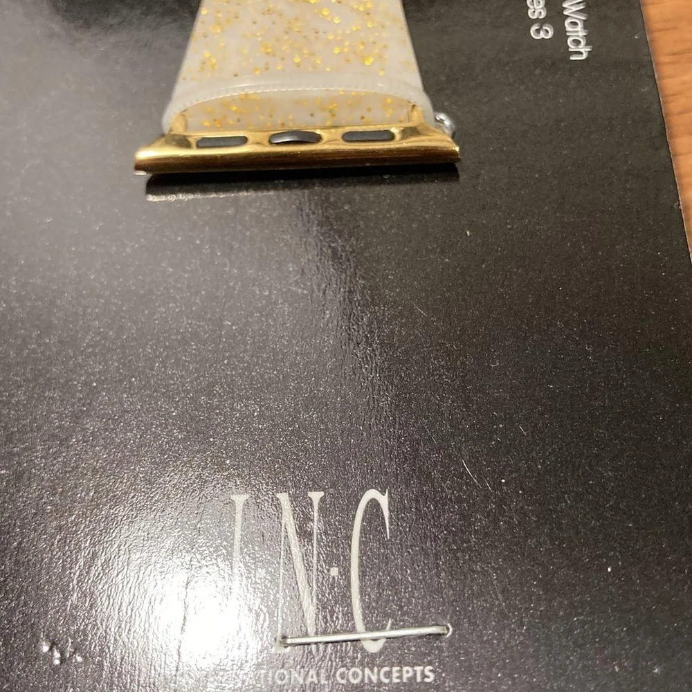 Smartwatch strap gold glitter